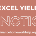 how to use yield function in excel