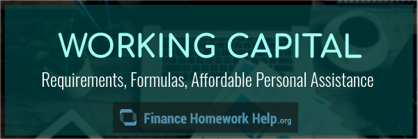 financing working capital requirements services